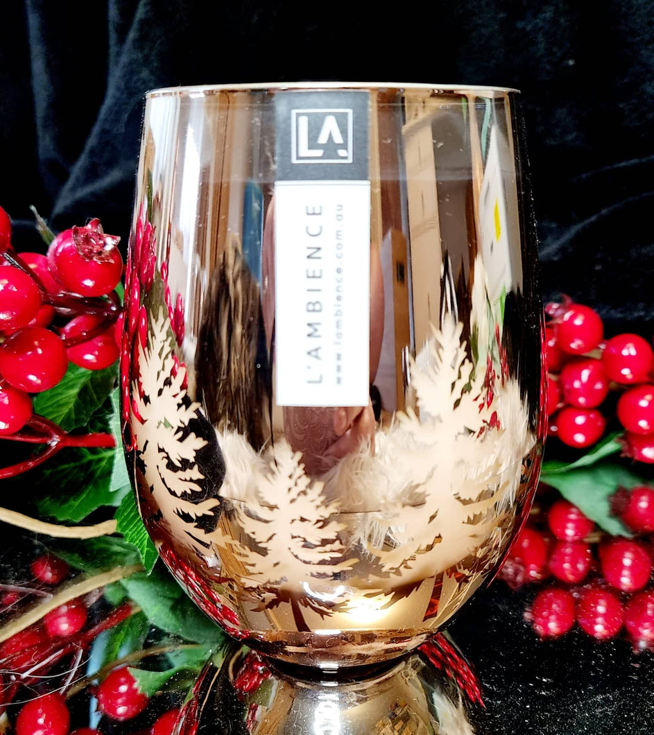Christmas Sale - Mirrored Tree Renee Candle Jar